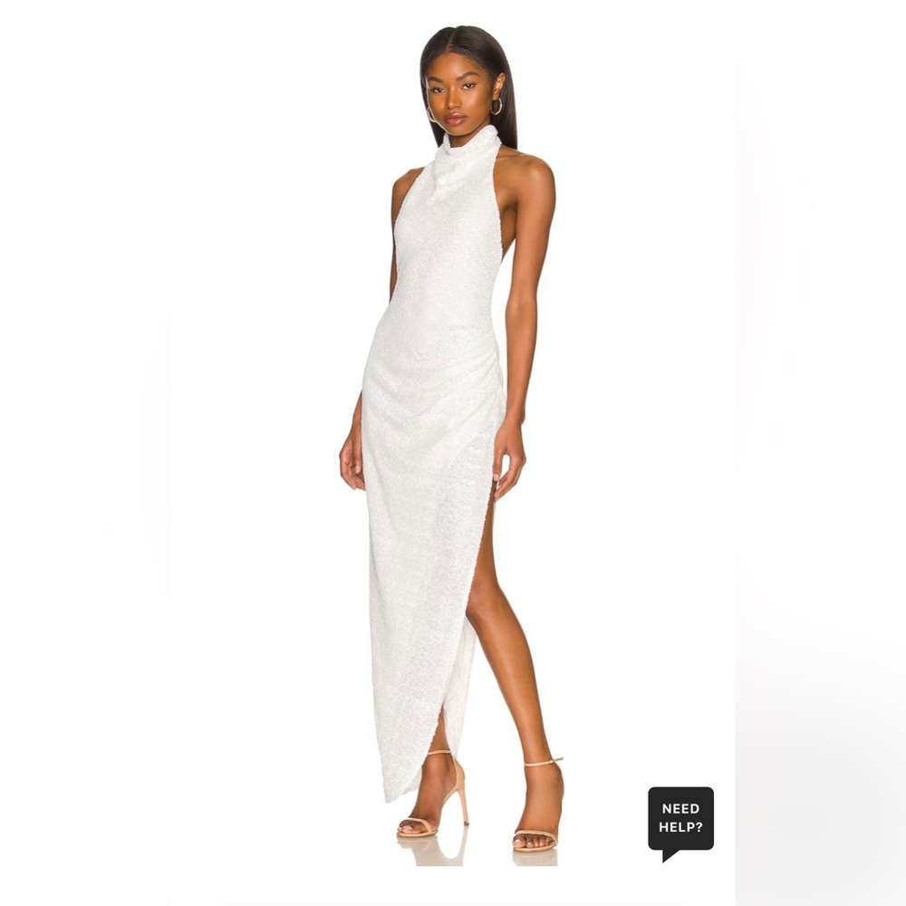 Amanda Uprichard white sequin dress size small